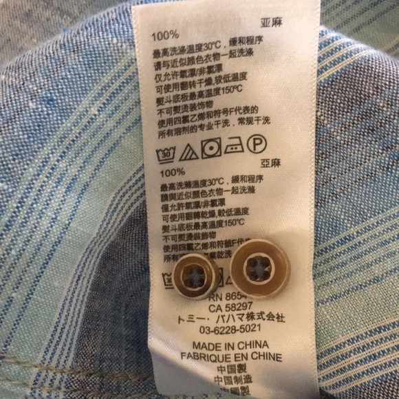 Tommy Bahama Linen Button Down Shirt - Picture 8 of 8